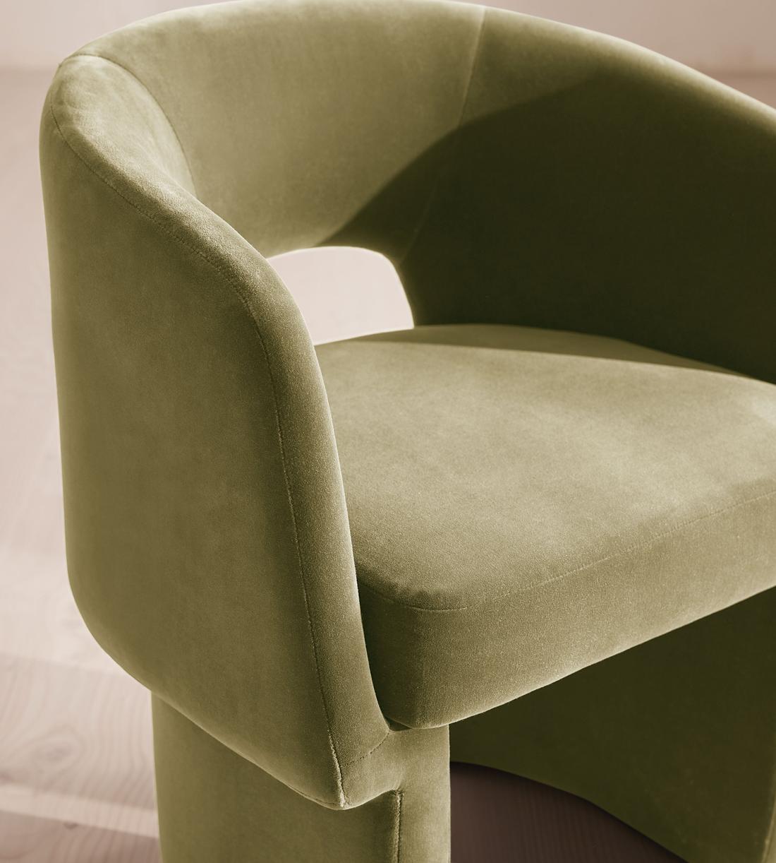 Morrell Dining Chair - Velvet - Lichen - Images - Image 6