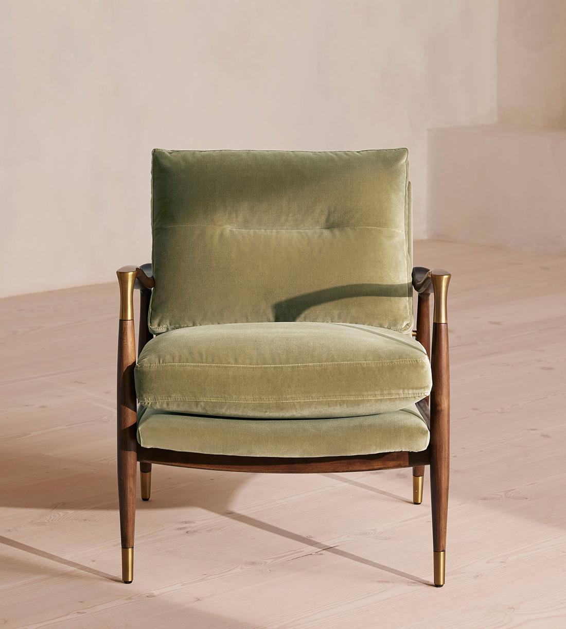 Theodore Armchair - Velvet - Lichen - Listing - Image 2