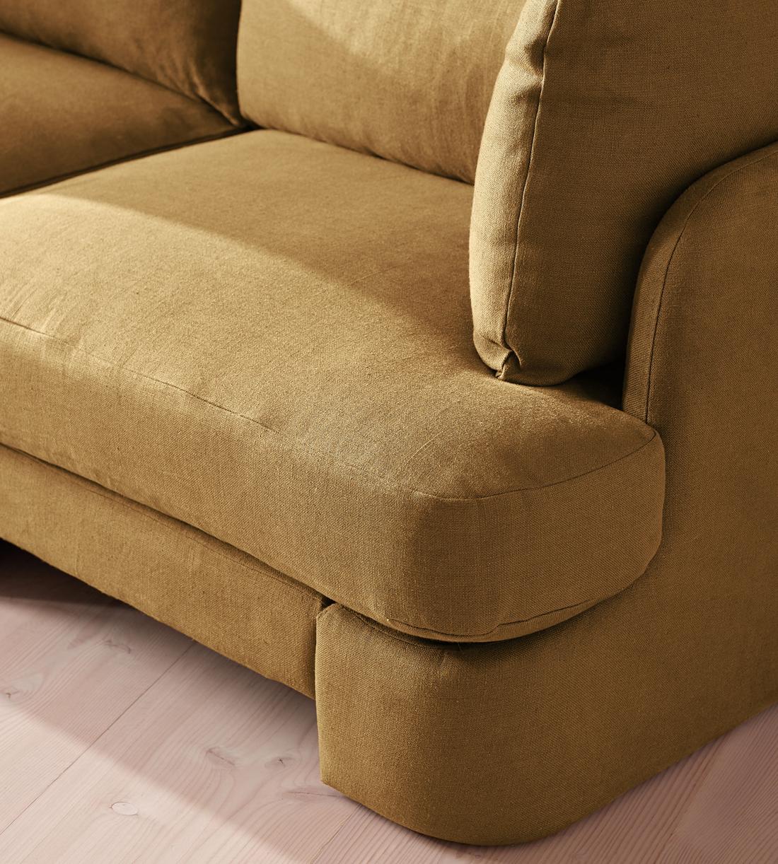 Odell Modular Sofa - Corner Sofa - Linen - Ochre - Images - Image 5