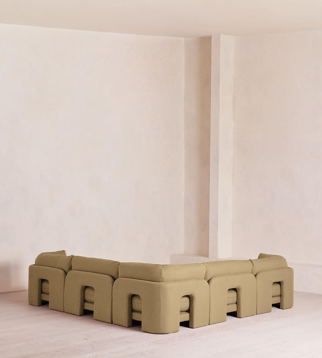 Odell Modular Sofa - Corner Sofa - Linen - Wheat - Images - Image 3