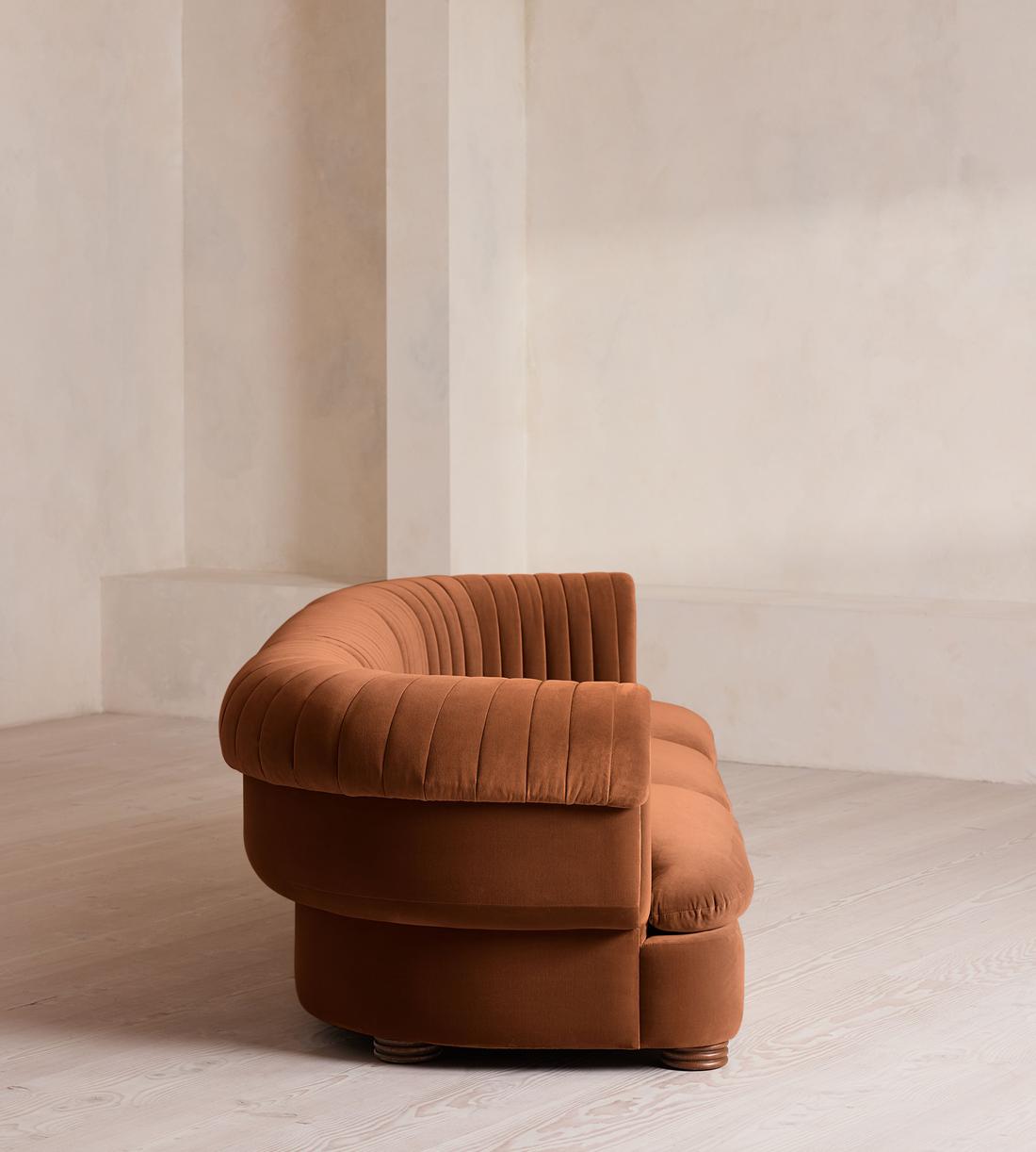 Rava Modular Sofa - Four Seater - Velvet - Cinnamon - UK - Images - Image 3