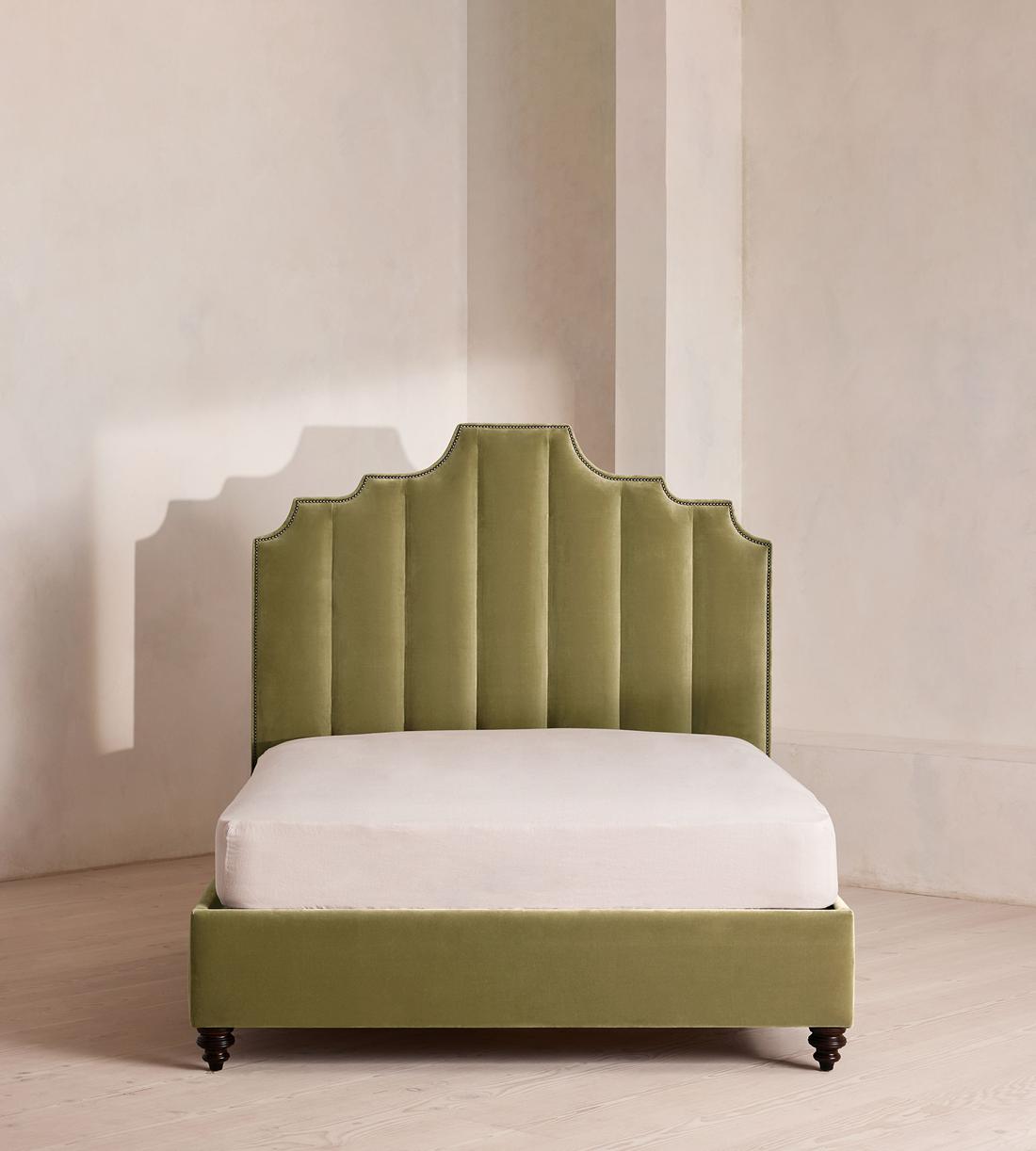 Gerrard Bed - Double - Velvet Lichen - Listing - Image 2