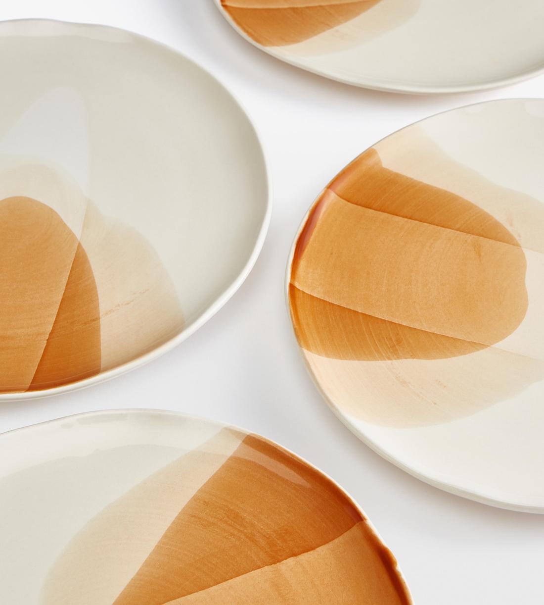 Delano Side Plate - Rust - Set of Four - Listing - Image 2