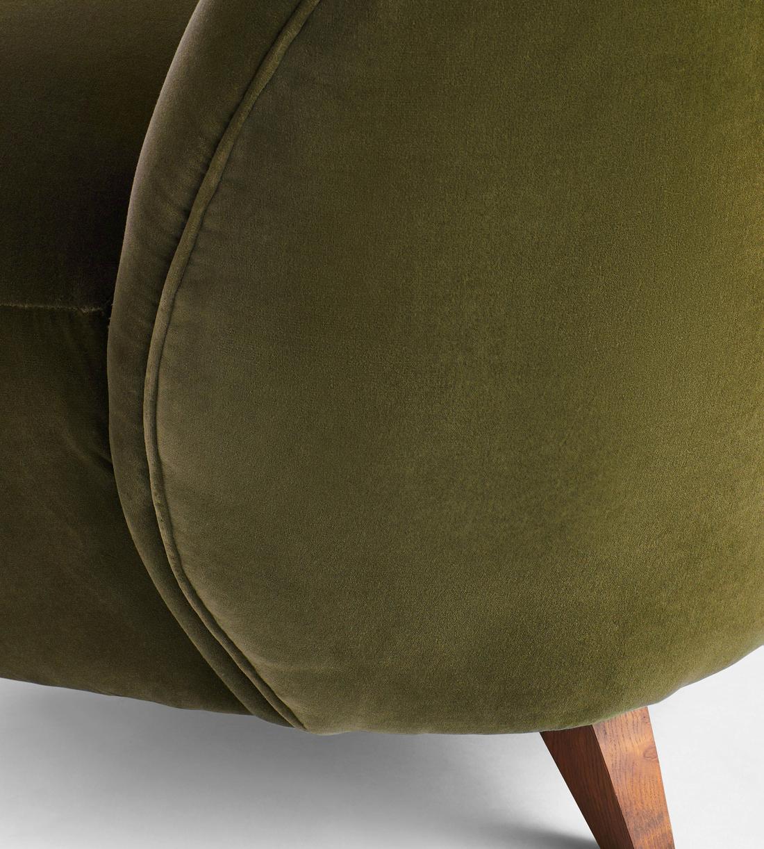 Henri Armchair - Velvet - Olive - US - Images - Image 6