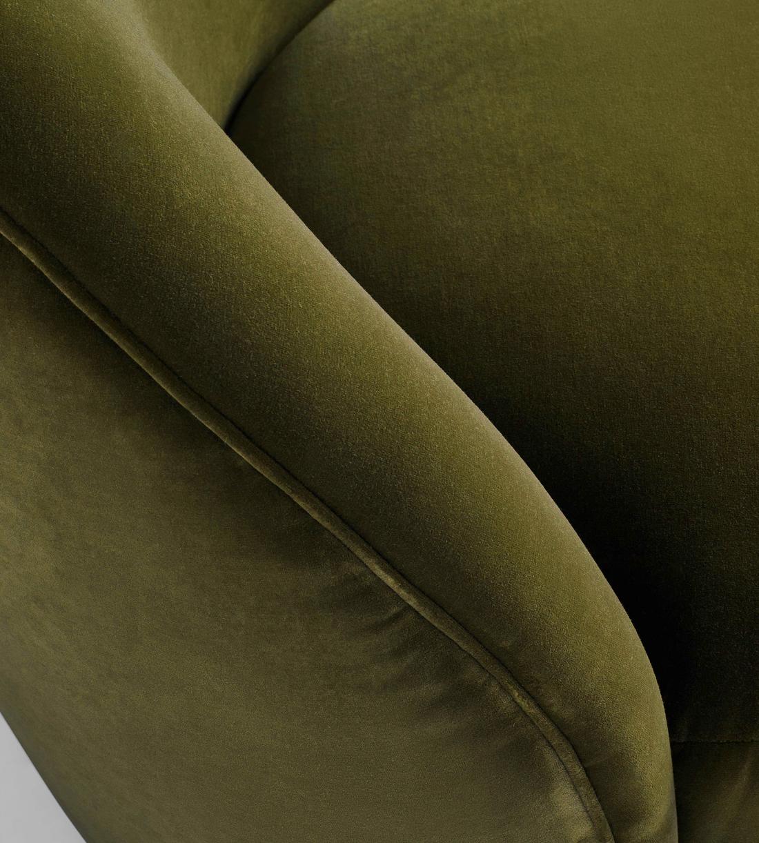 Henri Armchair - Velvet - Olive - US - Images - Image 5