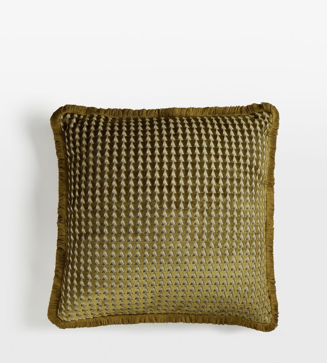 Charis Square Cushion - Large - Ochre - Listing - Image 1