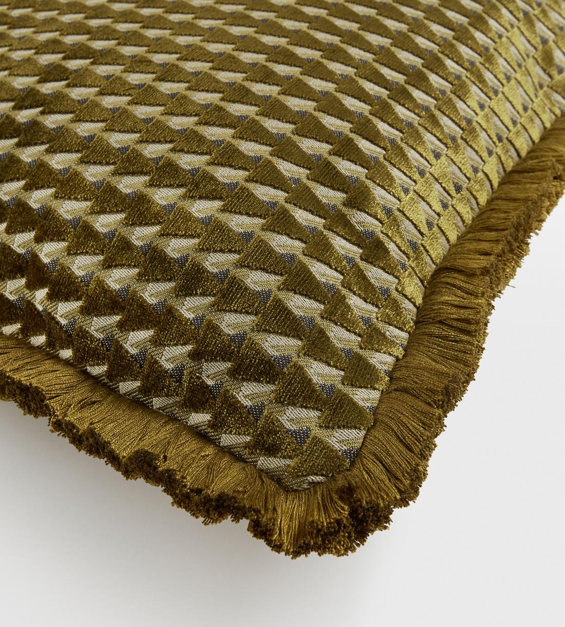 Charis Square Cushion - Large - Ochre - Listing - Image 2