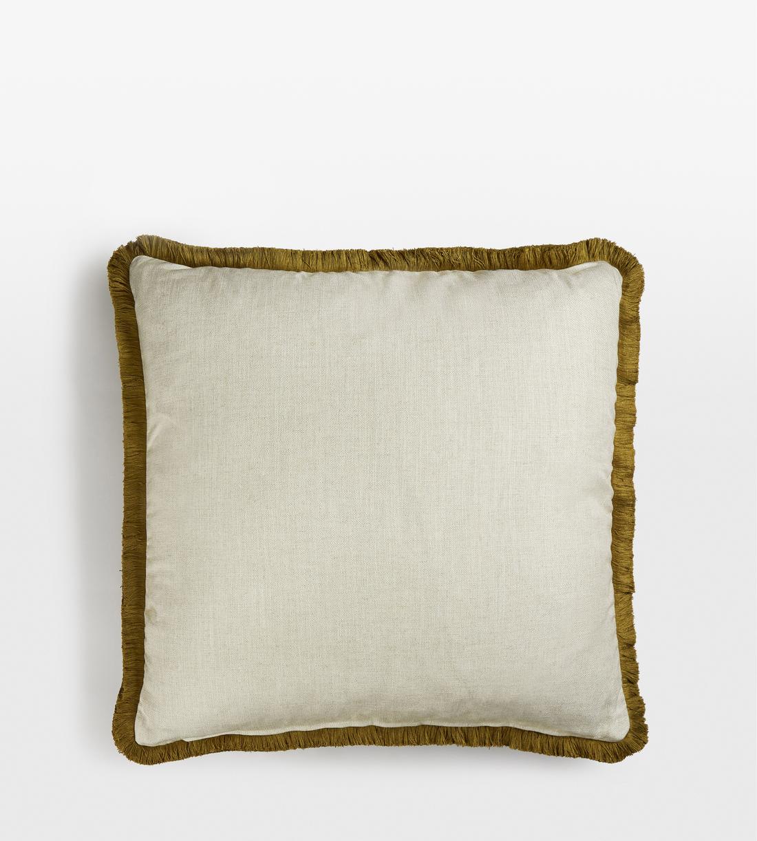 Charis Square Cushion - Large - Ochre - Images - Image 3