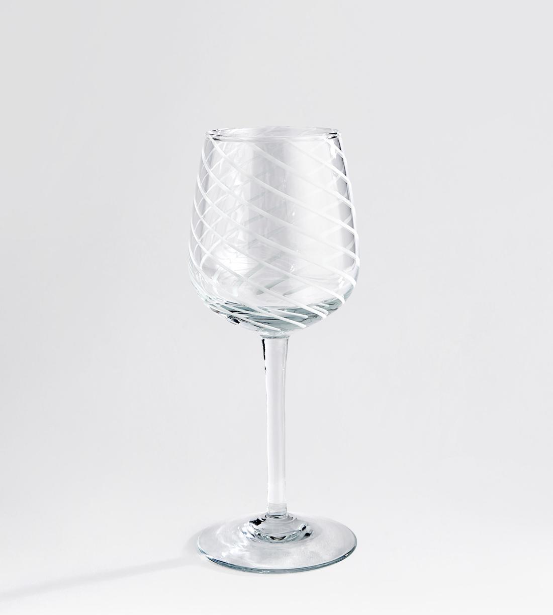 Coletta White Wine Glass - White - Set of Four - Images - Image 4
