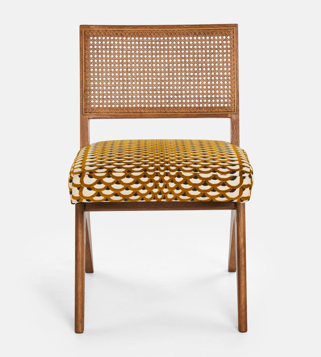 Hayward Dining Chair - Pierre Frey Les Ecailles - Ochre - Listing - Image 2