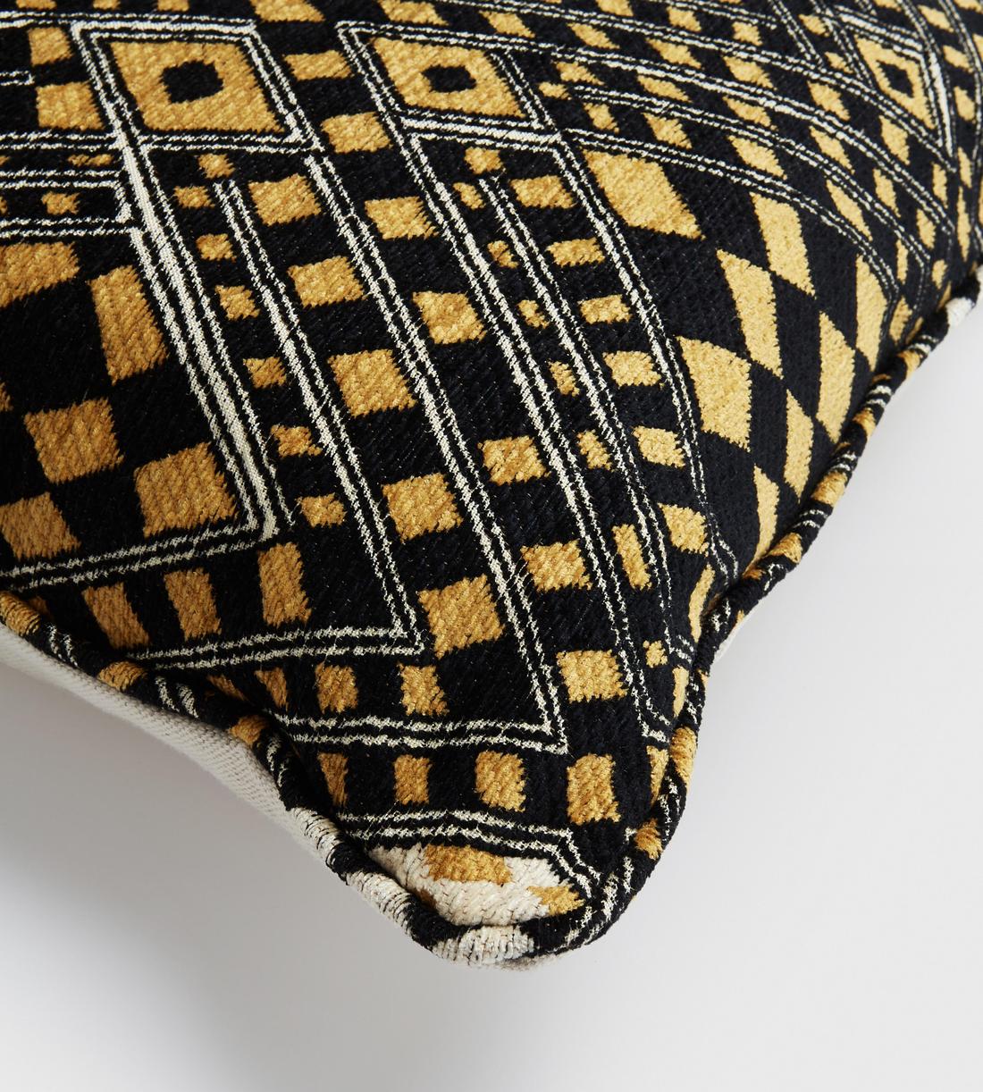 Pierre Frey Djbouti Cushion - Black and Gold - Images - Image 3