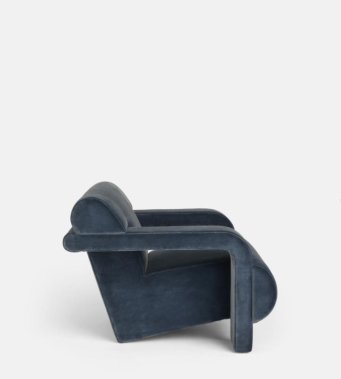 Humphrey Armchair - Velvet - Grey Blue - US - Images - Image 5