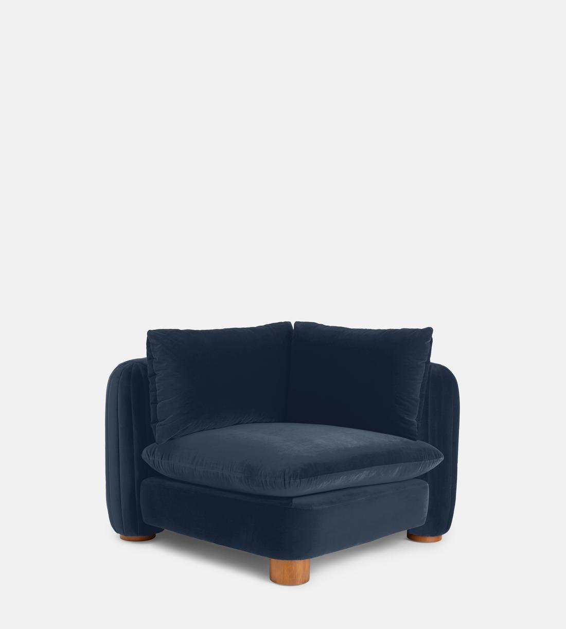 Vivienne Sectional Corner Sofa - Velvet Grey Blue - US - Images - Image 5