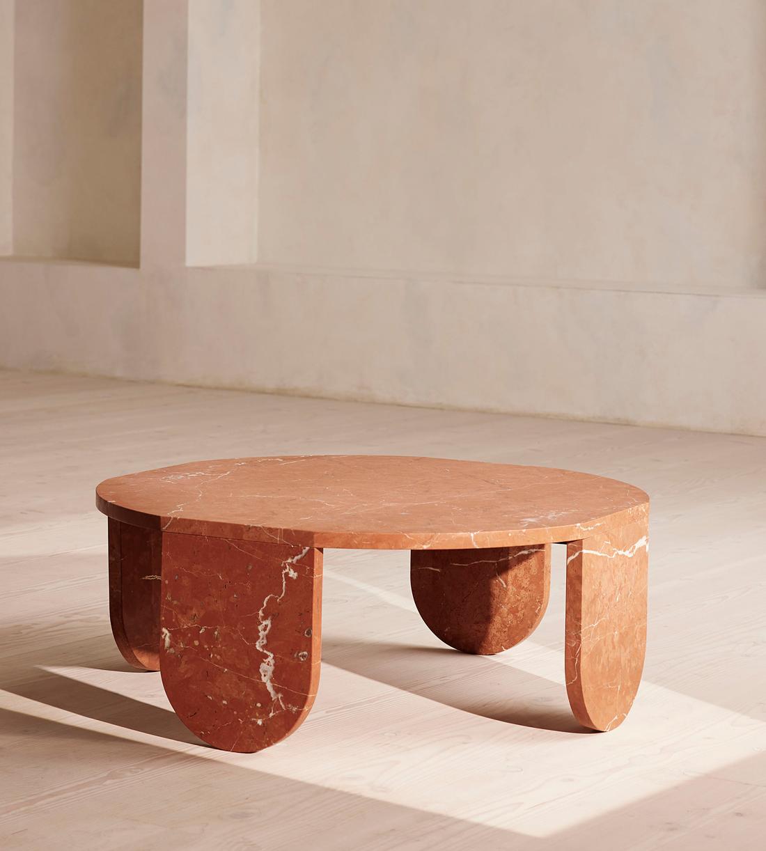 Tobias Coffee Table - Rosso Alicante Marble - Listing - Image 4