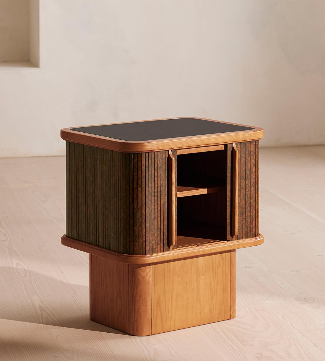Micah Bedside Table - Walnut Burl - Images - Image 6