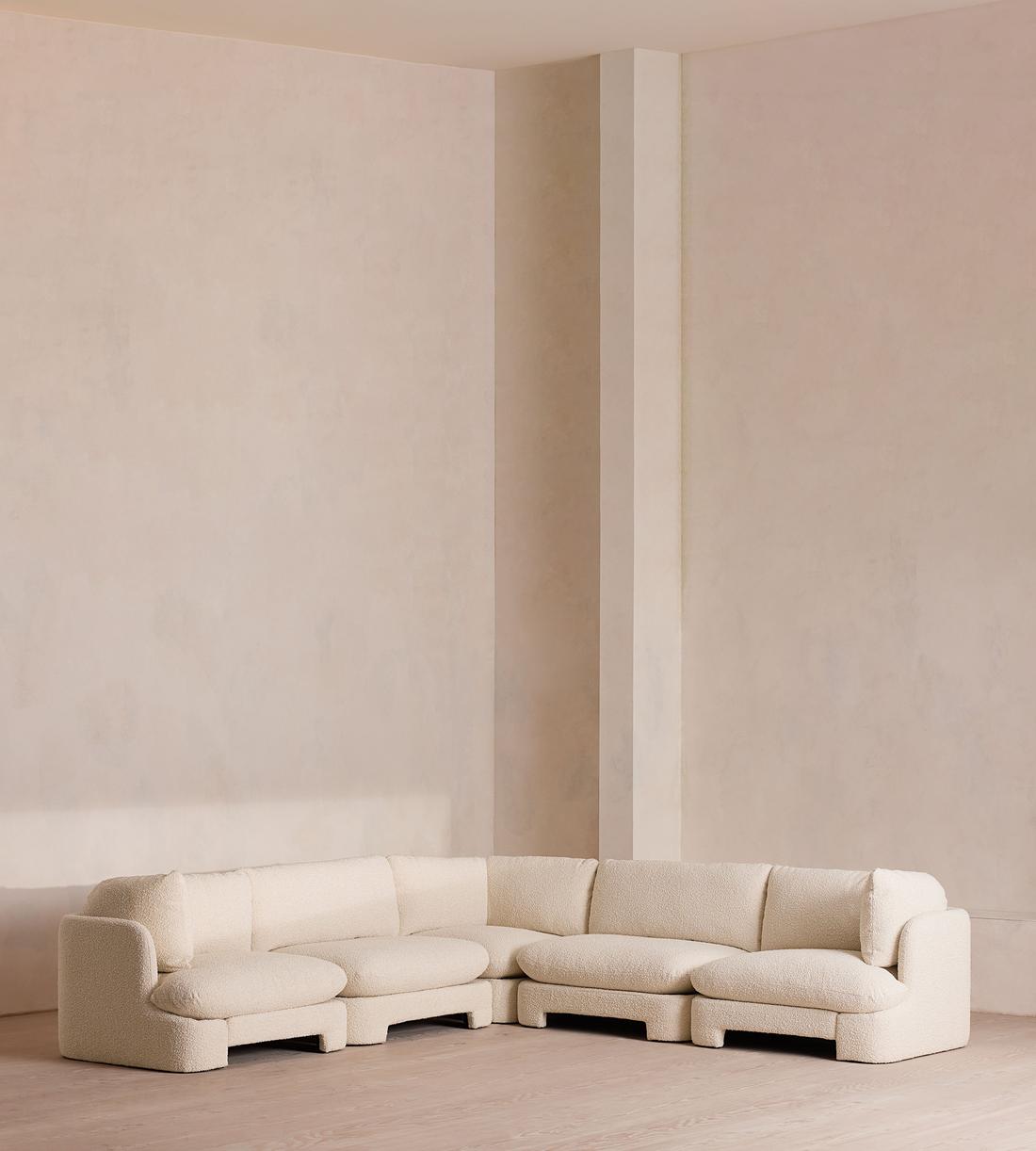 Odell Modular Sofa - Corner Sofa - Boucle - Natural - Listing - Image 1