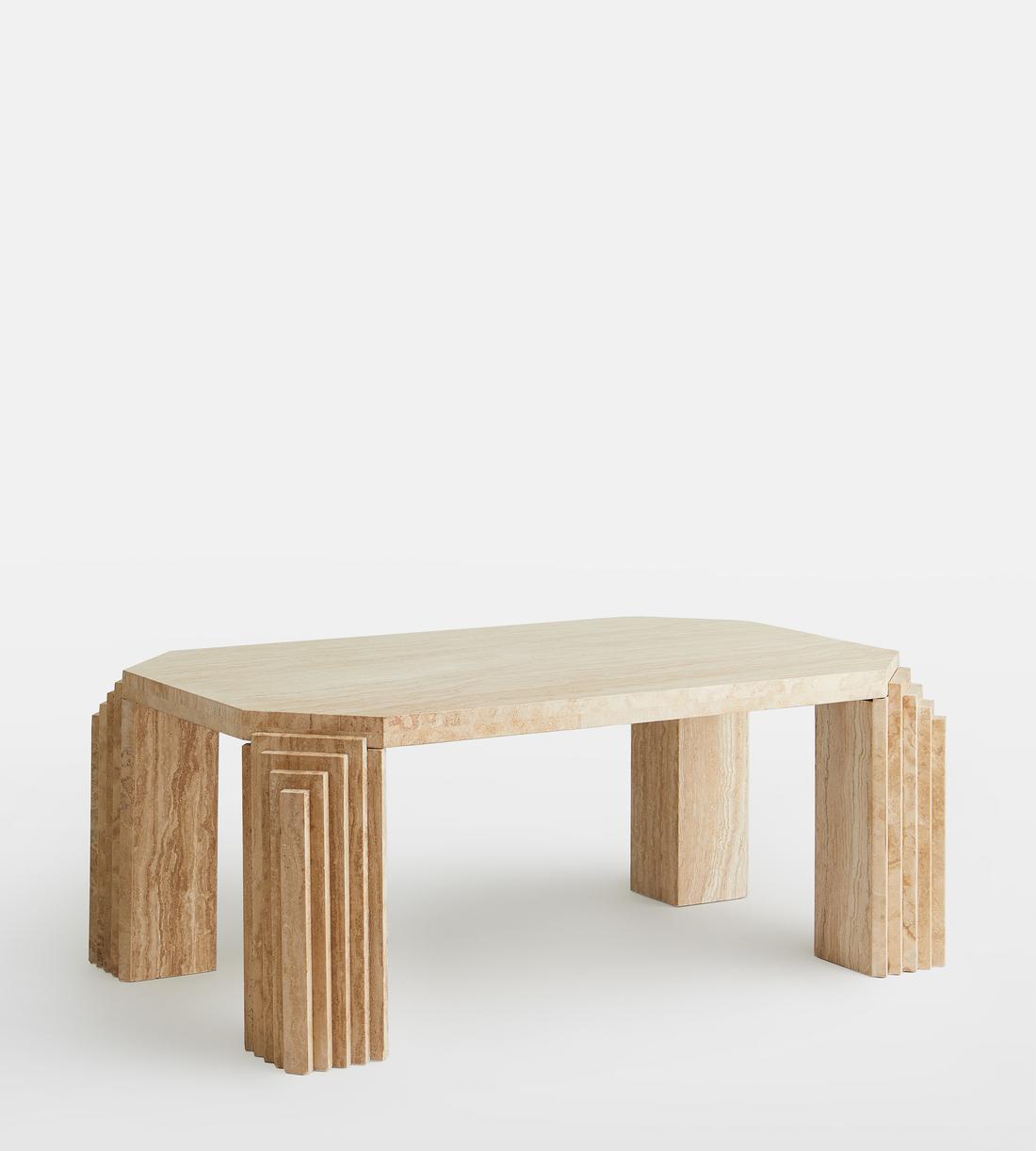 Dabney Coffee Table - Travertine - Images - Image 5