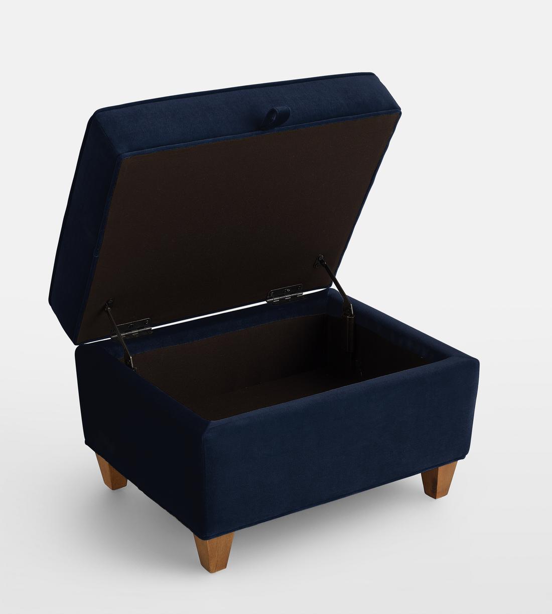 Dora Storage Footstool - Velvet Indigo - Images - Image 5