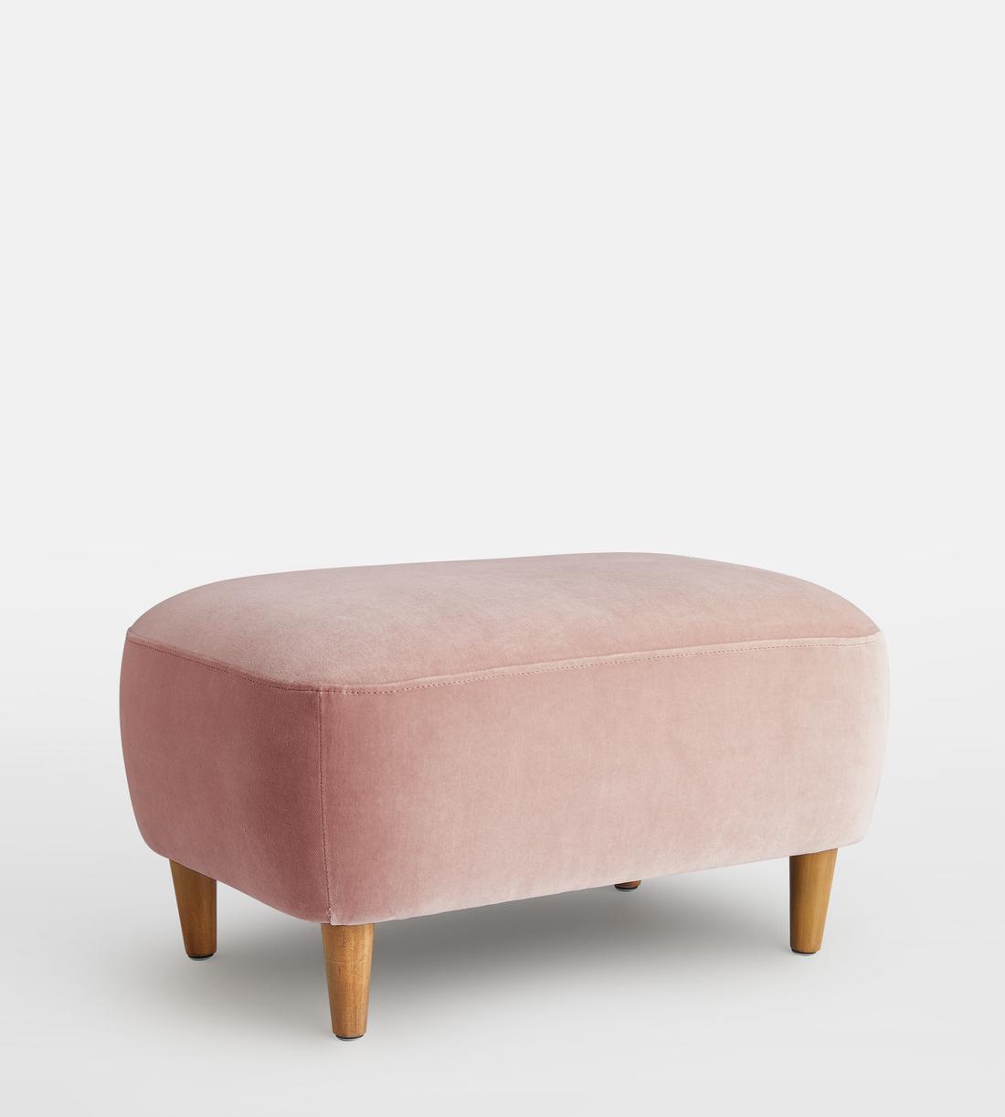 Lorene Footstool - Velvet - Rose - US - Listing - Image 2