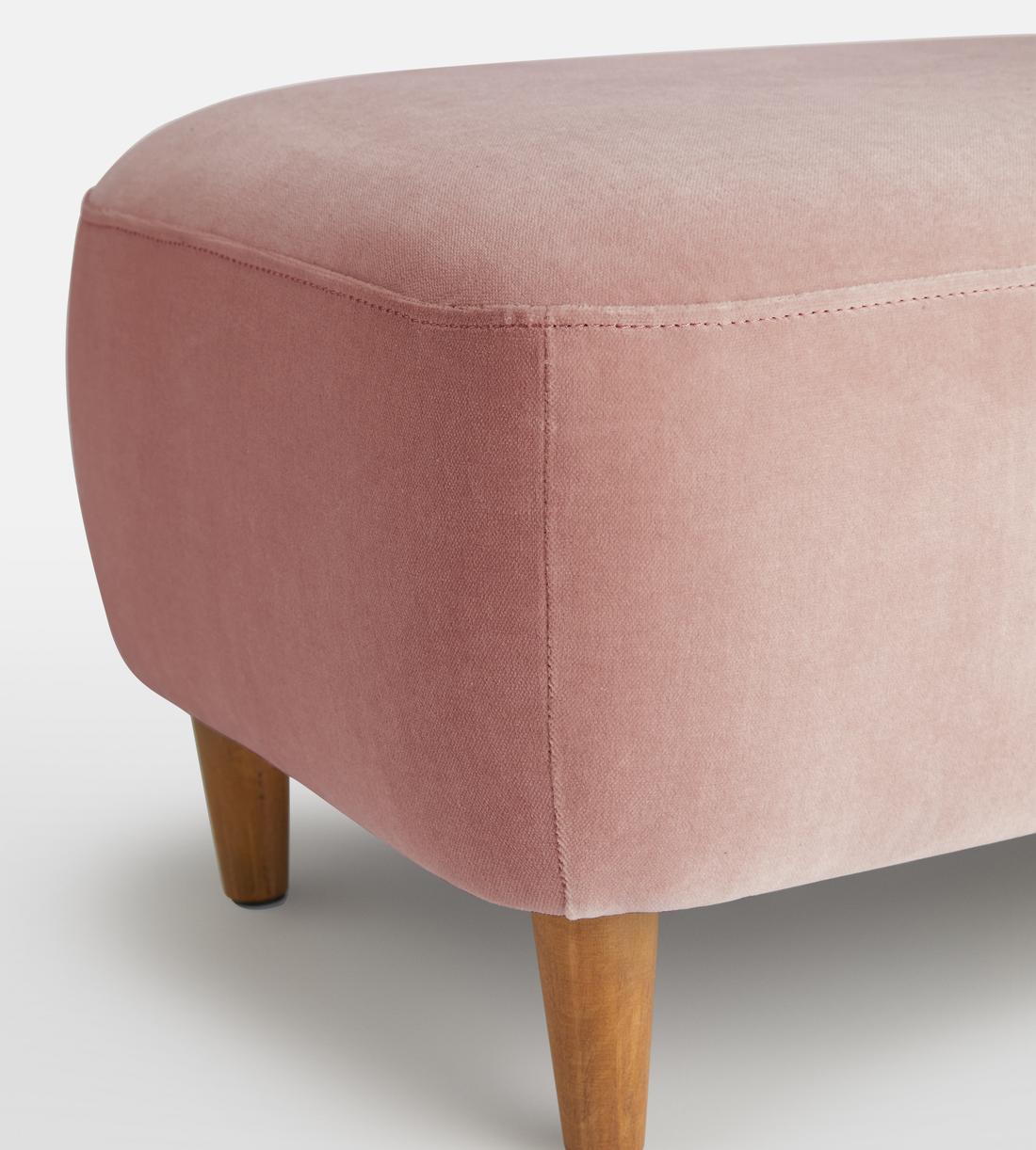 Lorene Footstool - Velvet - Rose - US - Images - Image 4