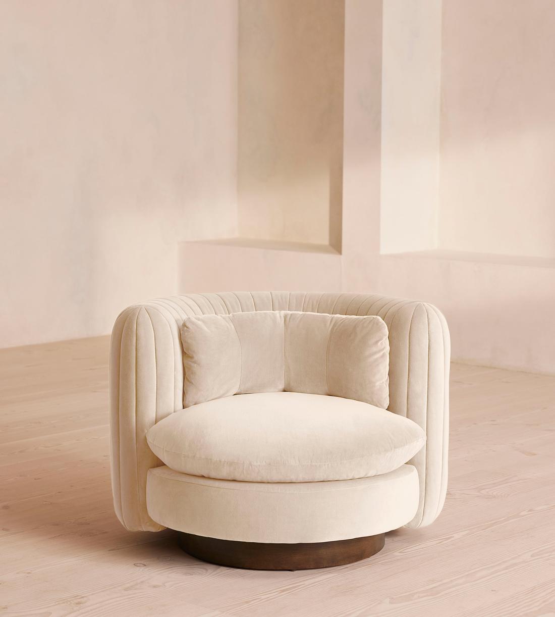 Vivienne Armchair - Velvet - Porcelain - US - Listing - Image 2