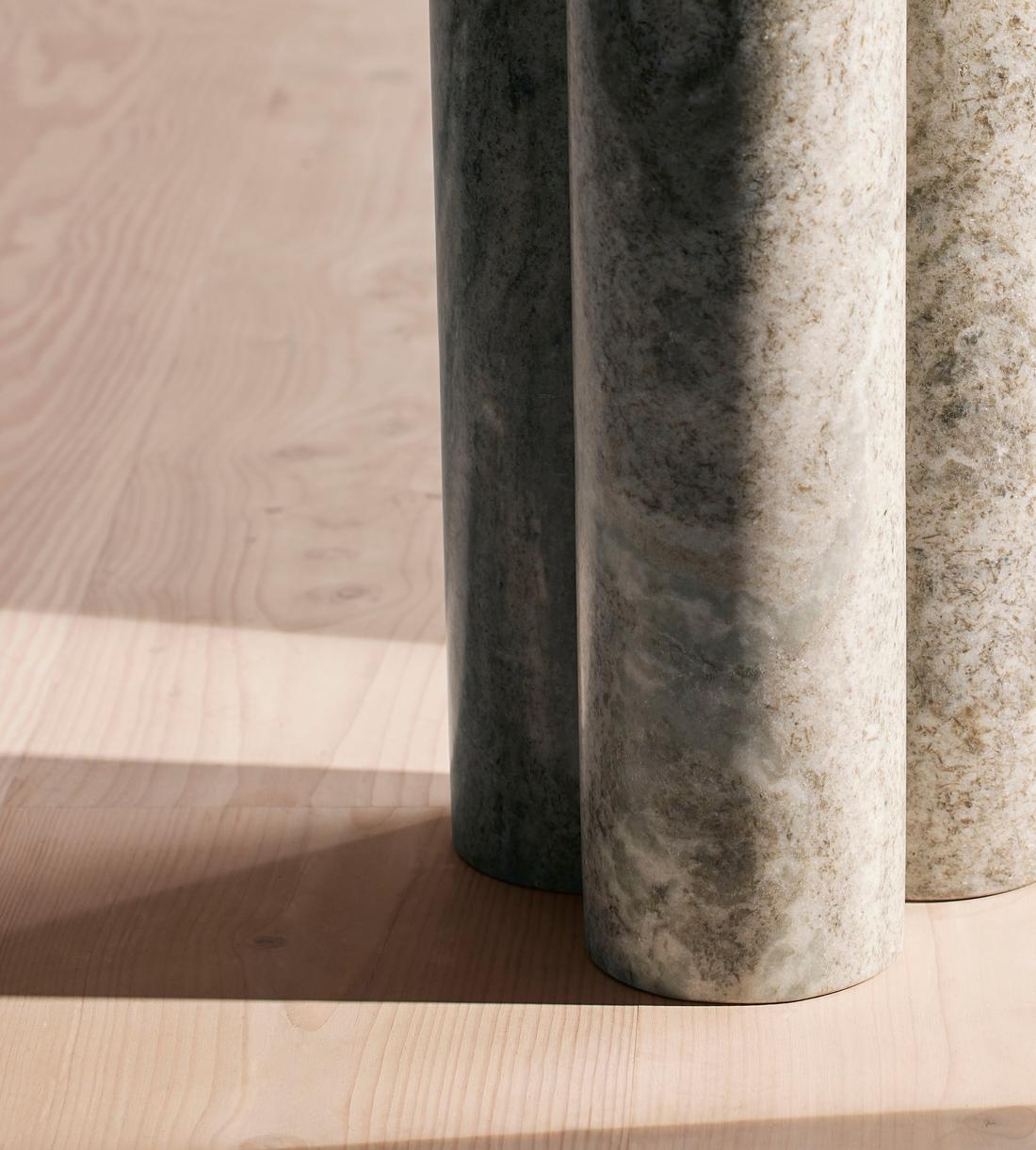 Tisbury Side Table - Dark Terra Bianca Marble - Images - Image 4