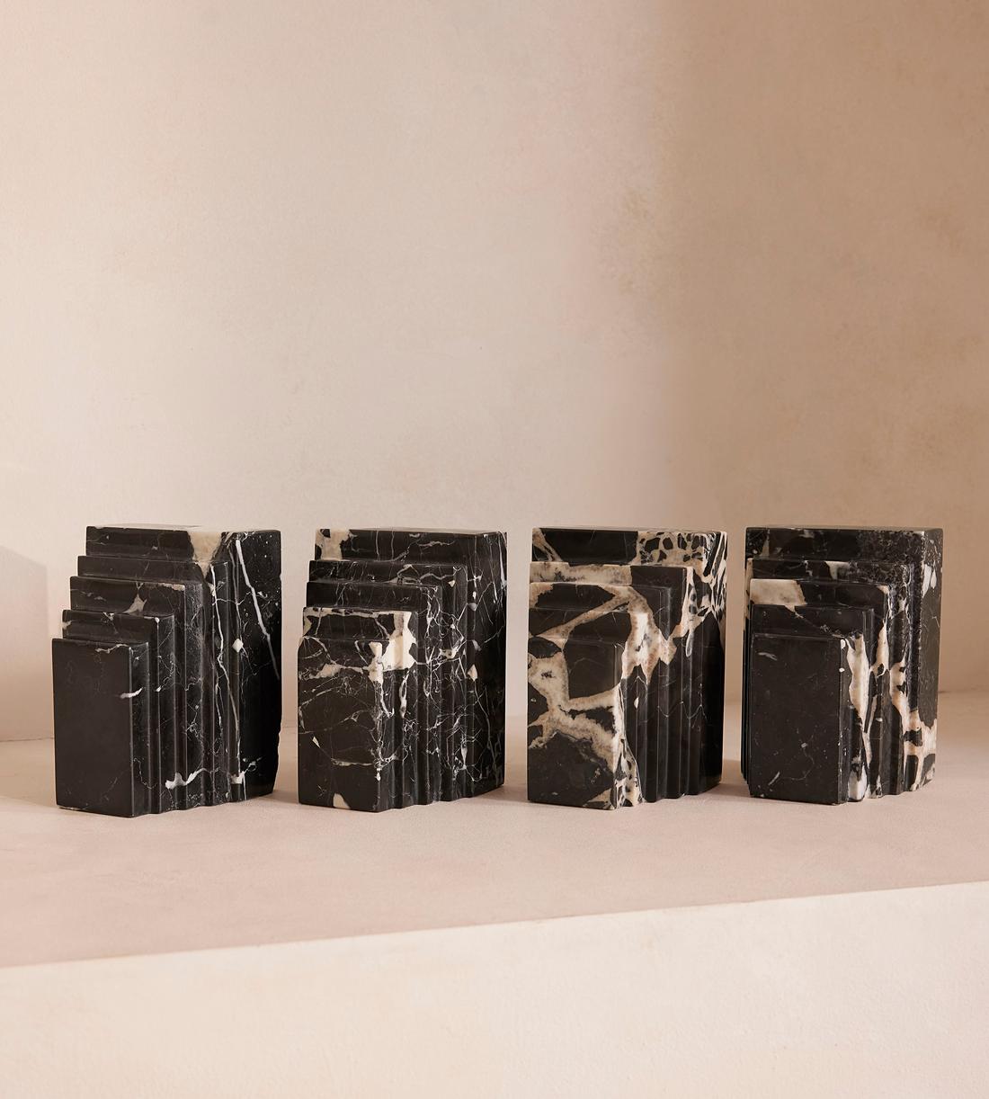 Lola Bookends - Black Bulgari Marble - Images - Image 4