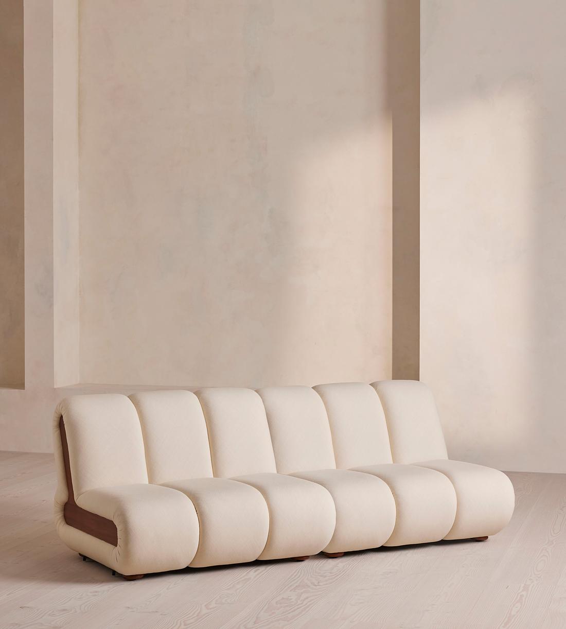 Noelle Outdoor Sectional Four Seater Sofa - Linen - Off White - Listing - Image 1