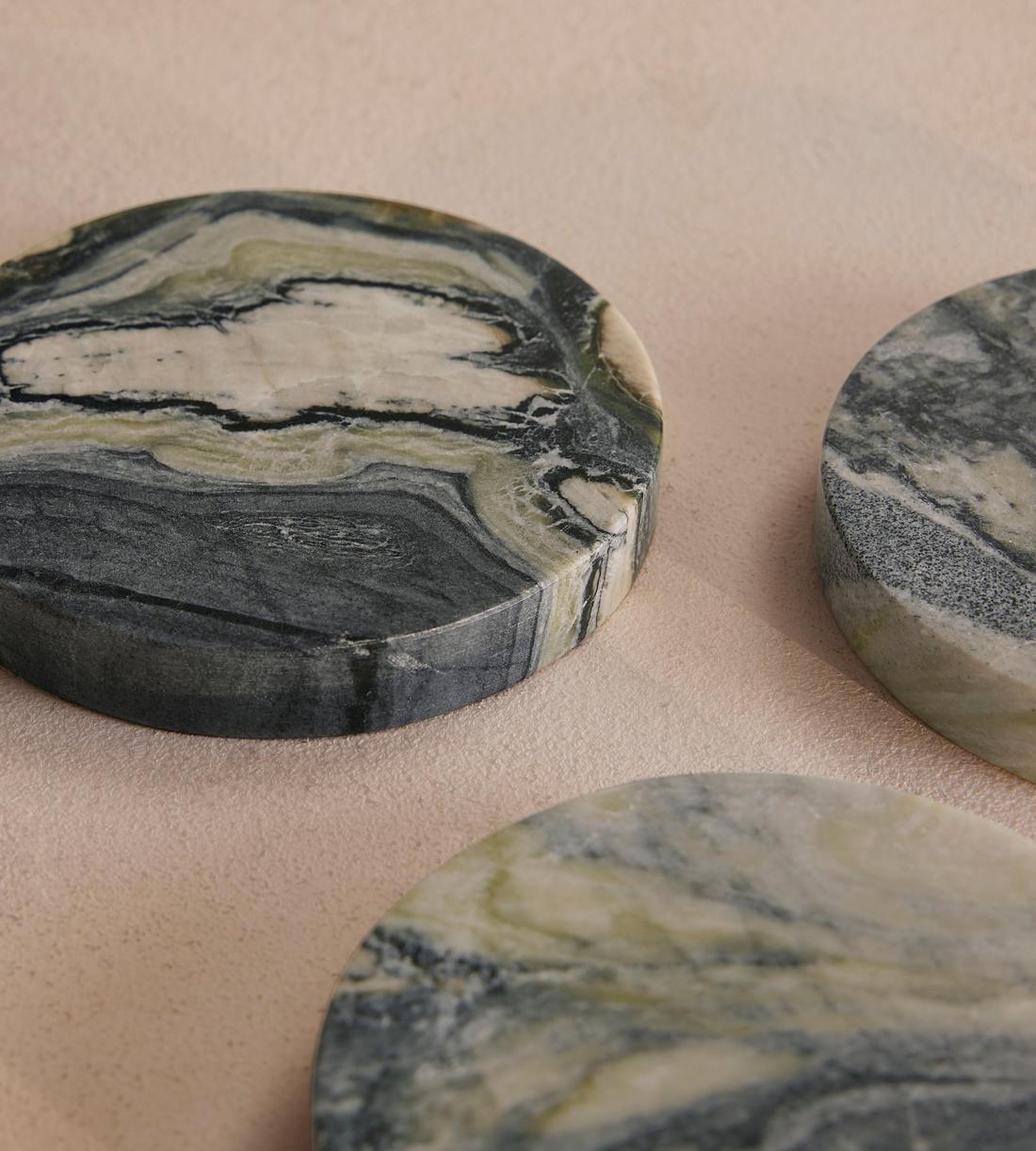 Hanson Coasters - Floral Jade - Set of Four - Images - Image 4
