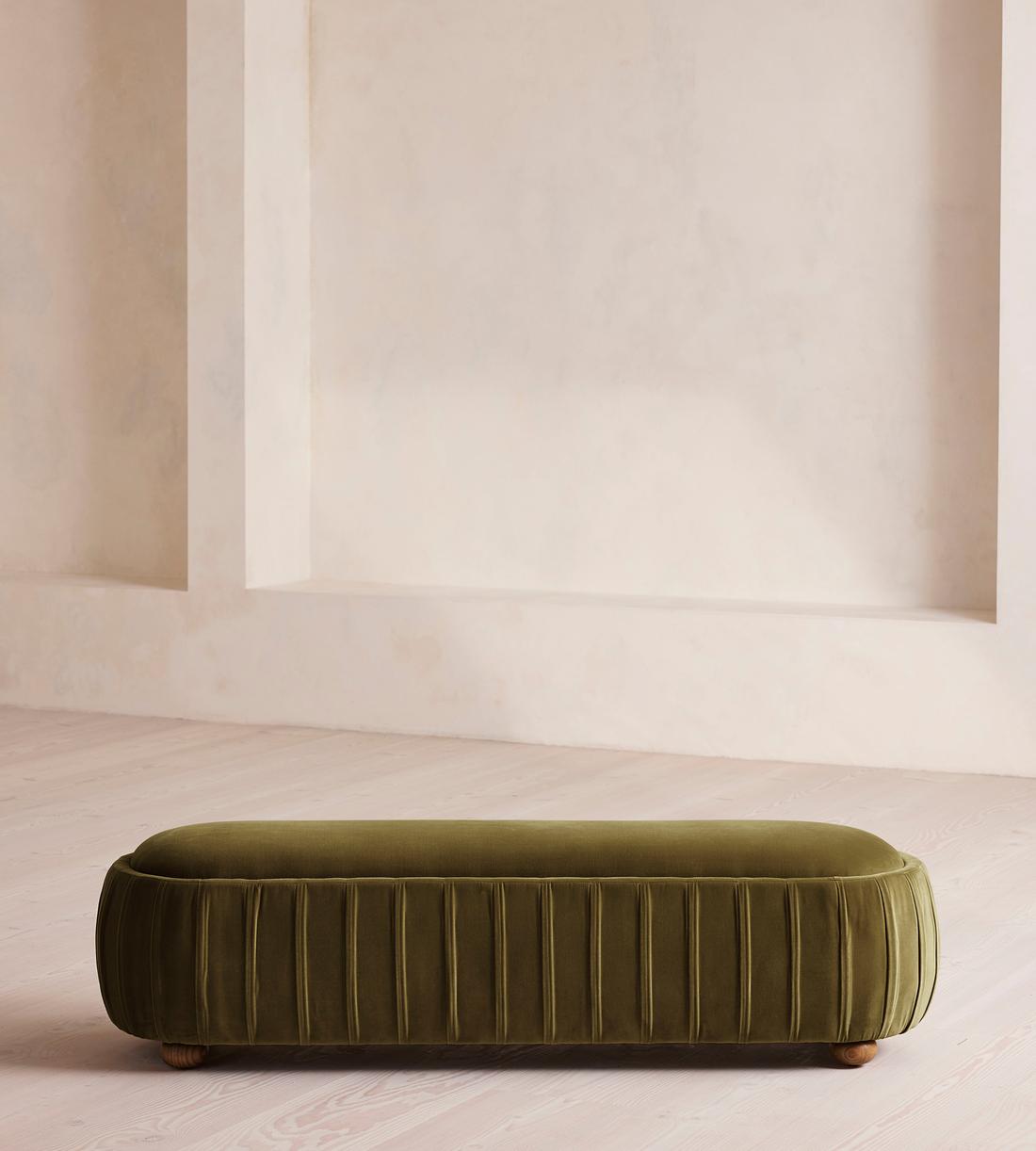 Vivienne Bench - Velvet - Olive - US - Listing - Image 2