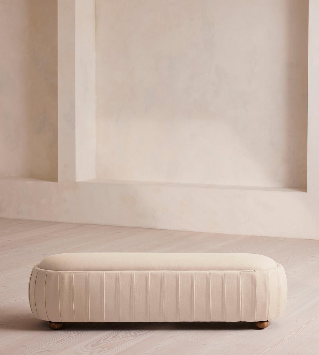 Vivienne Bench - Linen - Bisque - US - Listing - Image 2