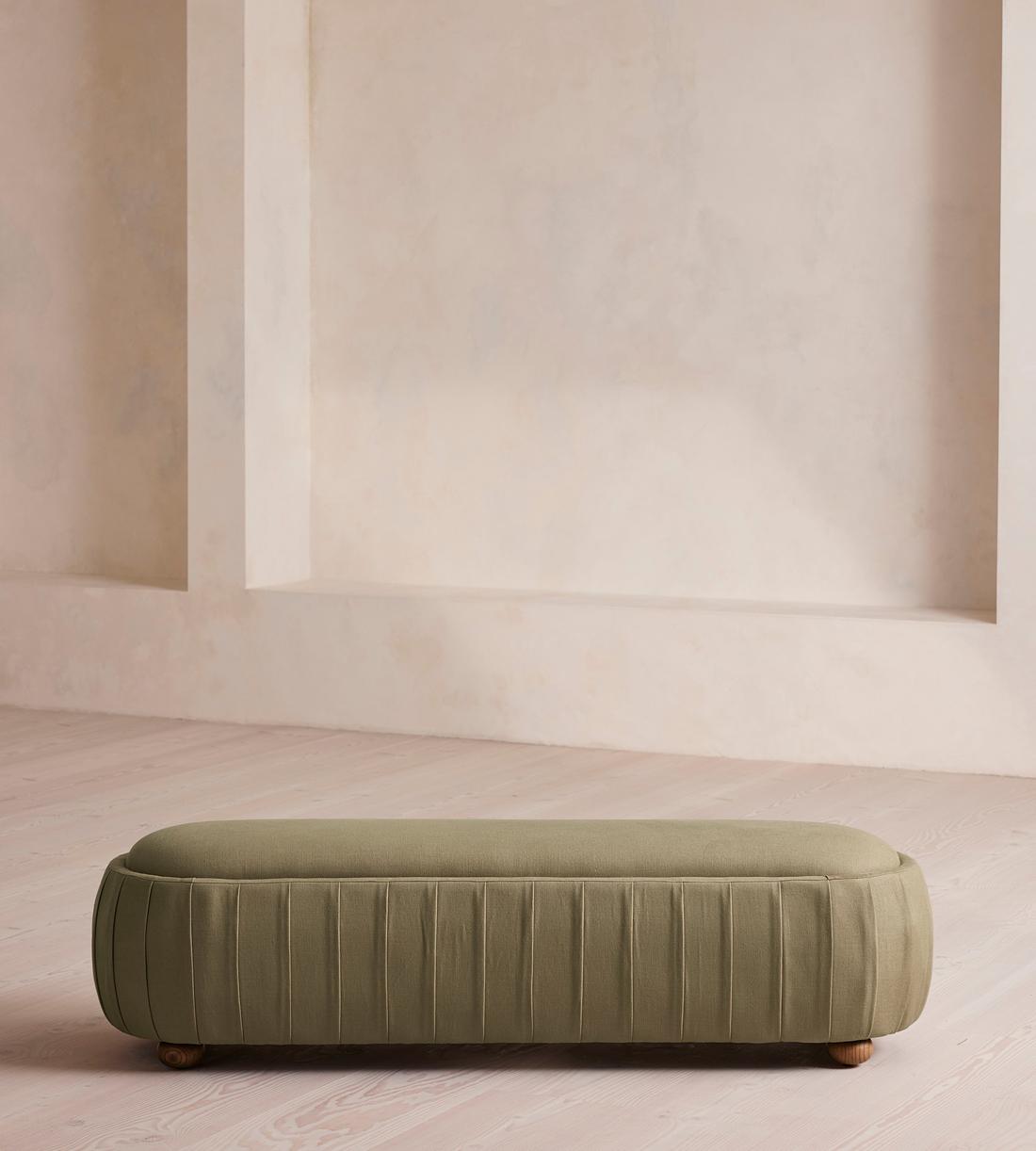 Vivienne Bench - Linen - Sage - US - Listing - Image 2