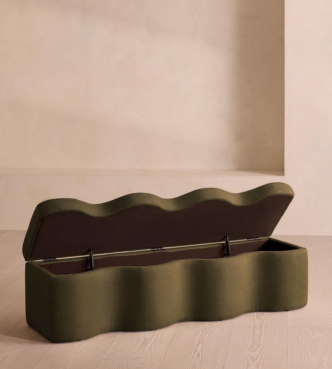 Eli Storage Bench - Linen - Olive - US - Images - Image 3