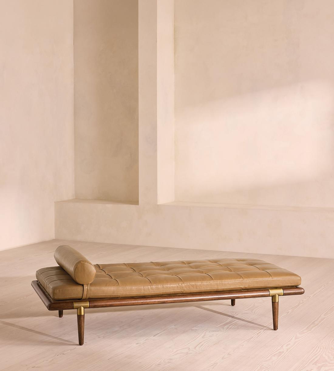 Theodore Daybed - Leather - Honey - US - Listing - Image 1