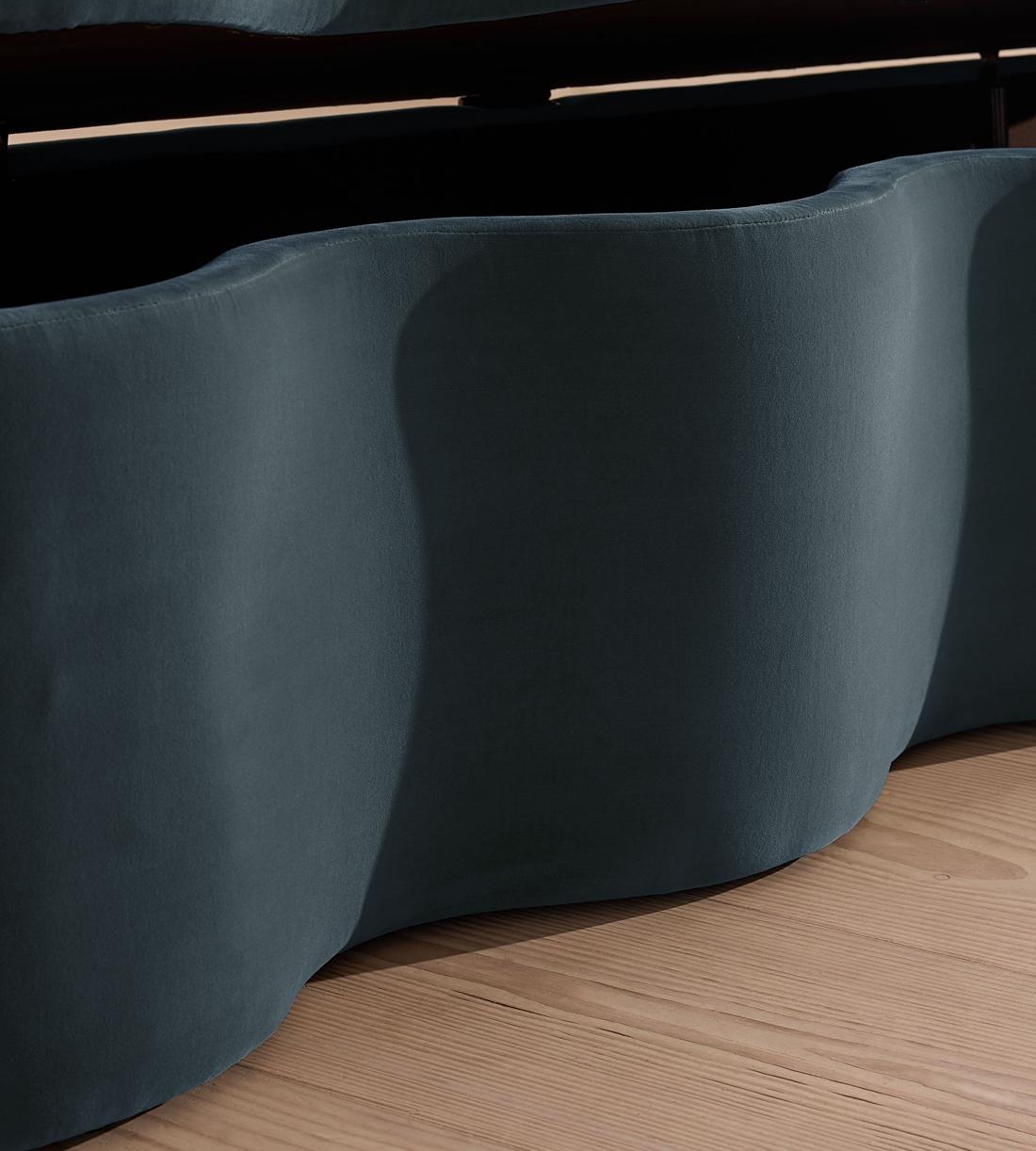 Eli Storage Bench - Grey Blue Velvet - US - Images - Image 5