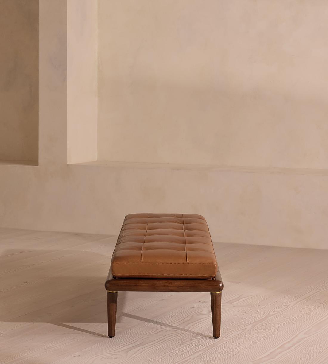 Theodore Bench - Leather - Chestnut - US - Images - Image 3