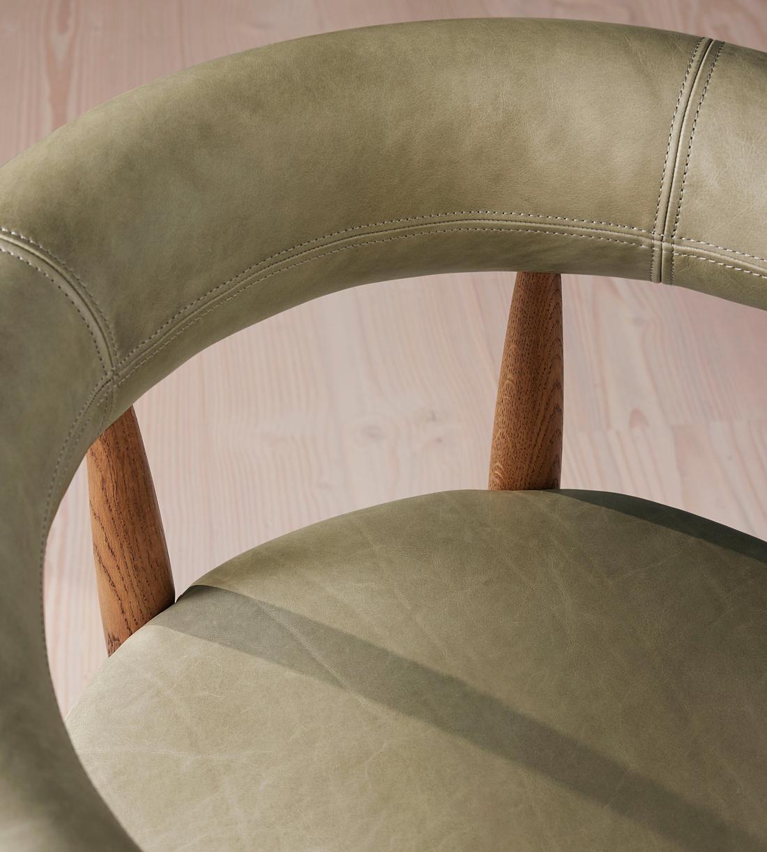 Fergus Dining Chair - Fern Leather - Images - Image 7