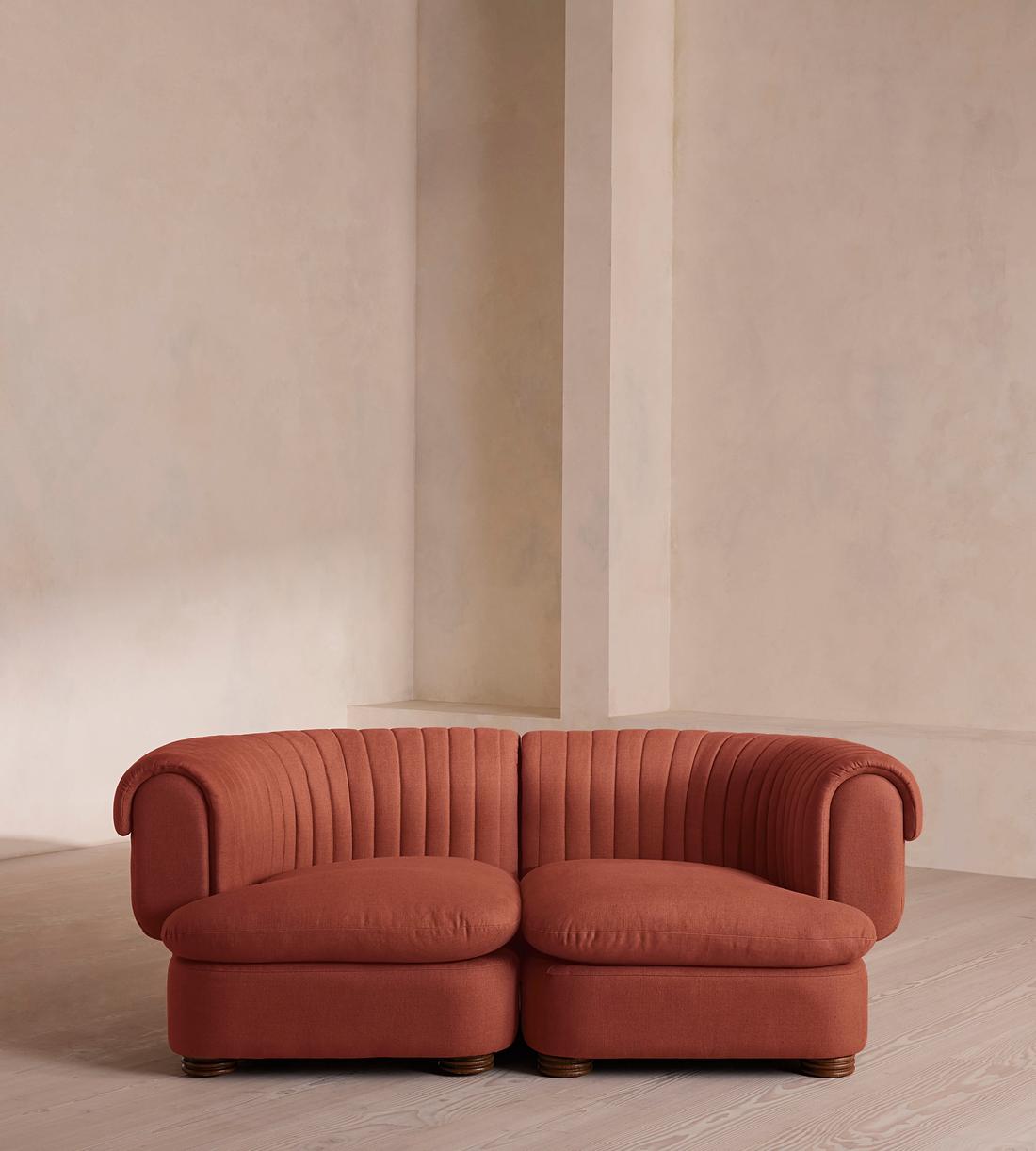 Rava Modular Sofa - Three Seater - Linen - Sienna - Listing - Image 2