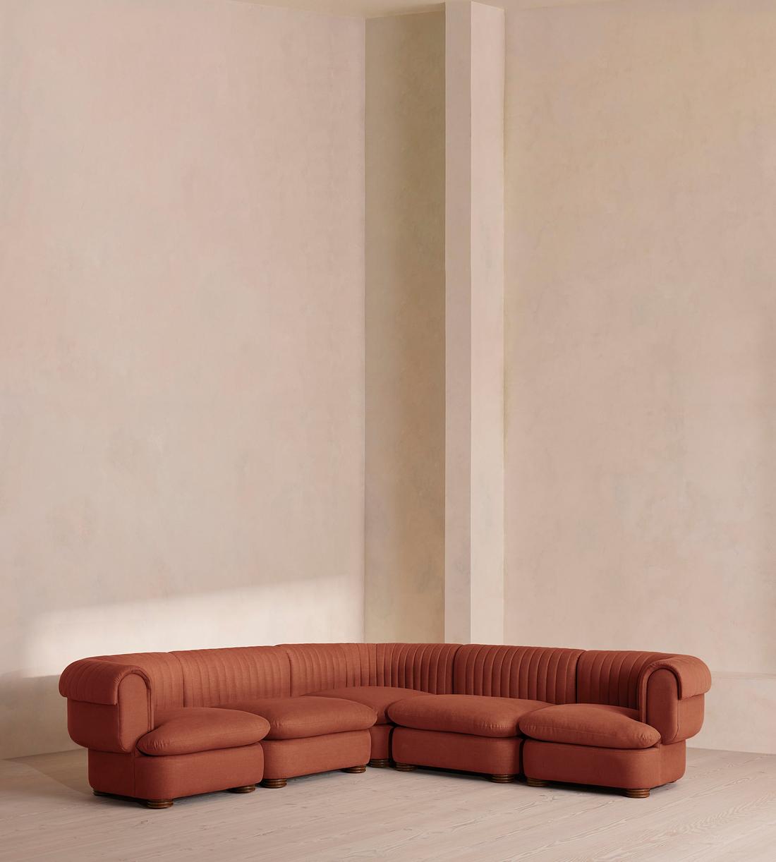 Rava Modular Sofa - Corner Sofa - Linen - Sienna - Listing - Image 1