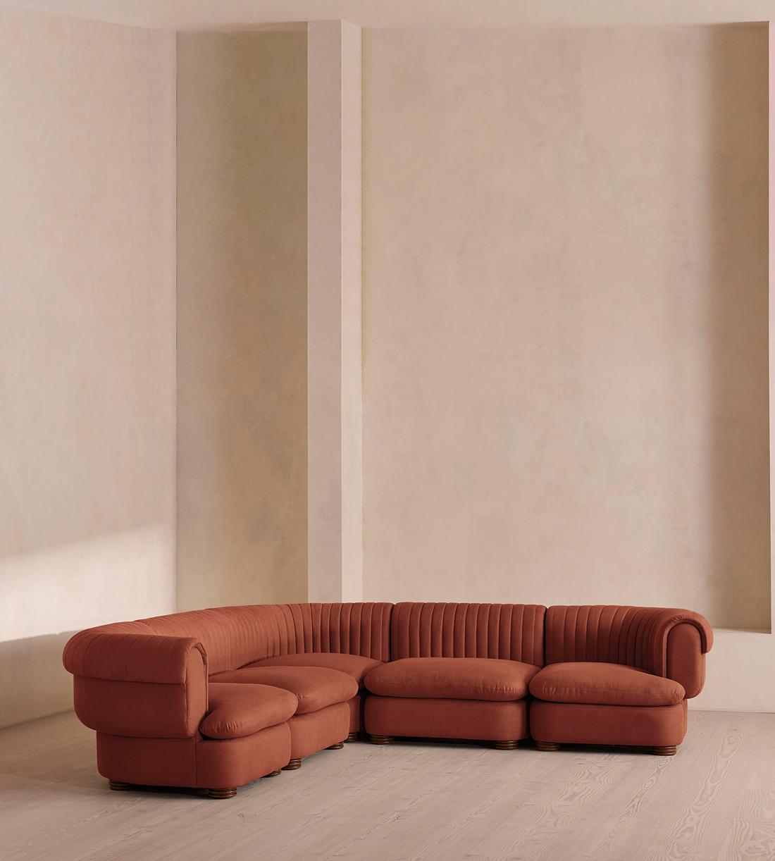 Rava Modular Sofa - Corner Sofa - Linen - Sienna - Listing - Image 2
