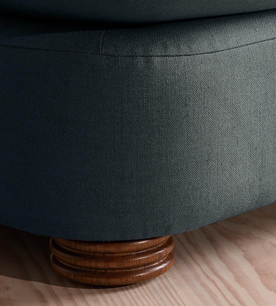 Rava Modular Sofa - Three Seater - Linen - Prussian Blue - Images - Image 5