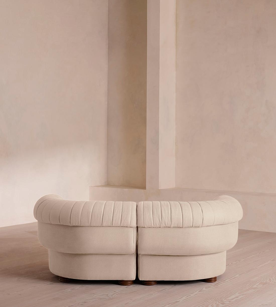 Rava Three Seater Sofa - Linen - Bisque - US - Images - Image 4