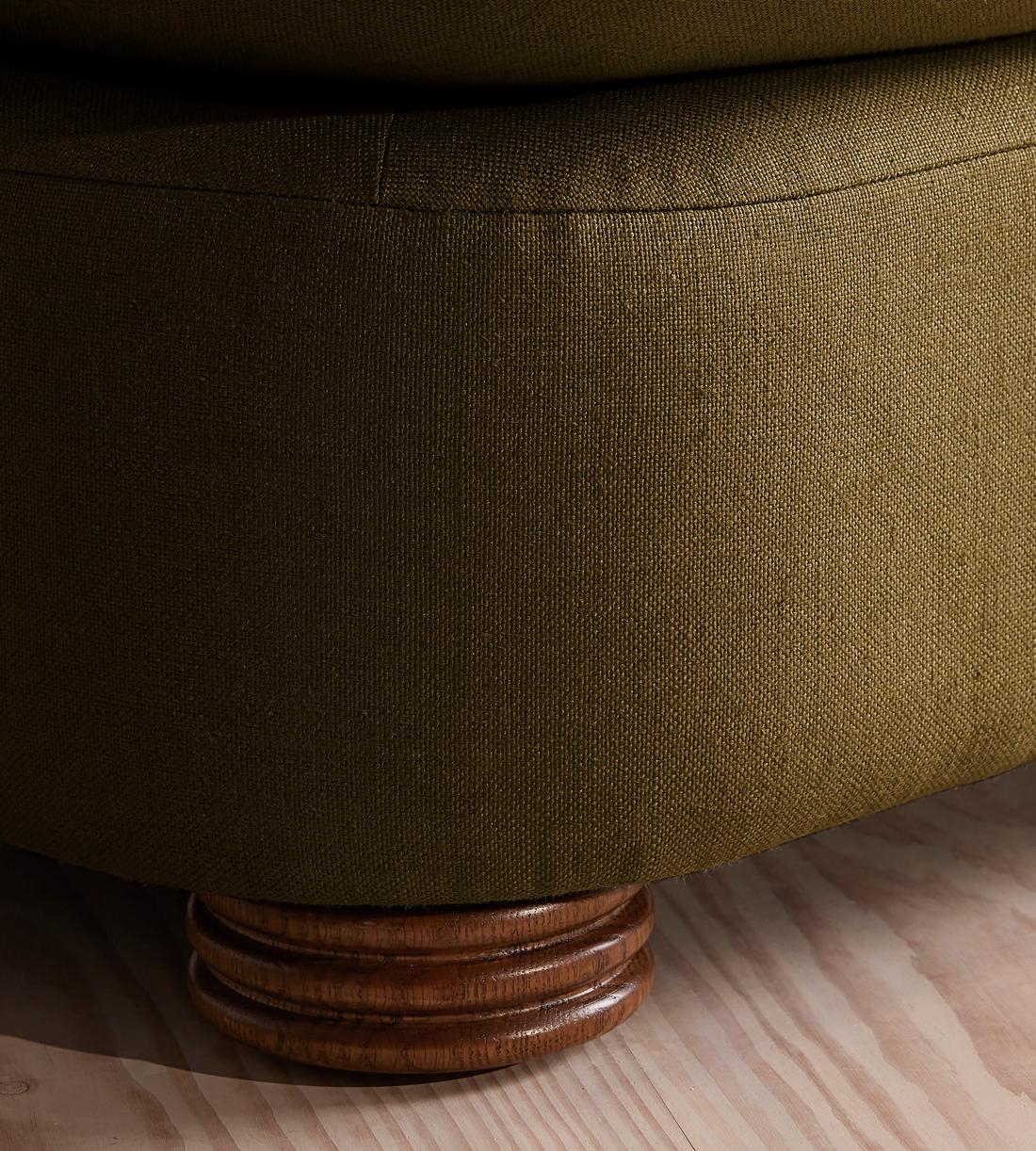 Rava Three Seater Sofa - Linen - Olive - US - Images - Image 6