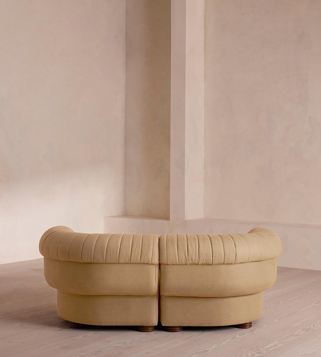 Rava Three Seater Sofa - Linen - Wheat - US - Images - Image 4