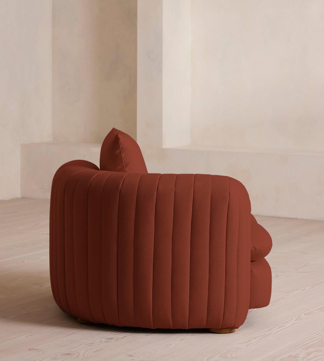 Vivienne Deeper Sit Sectional Sofa - Armless Module - Linen - Sienna - US - Image 3