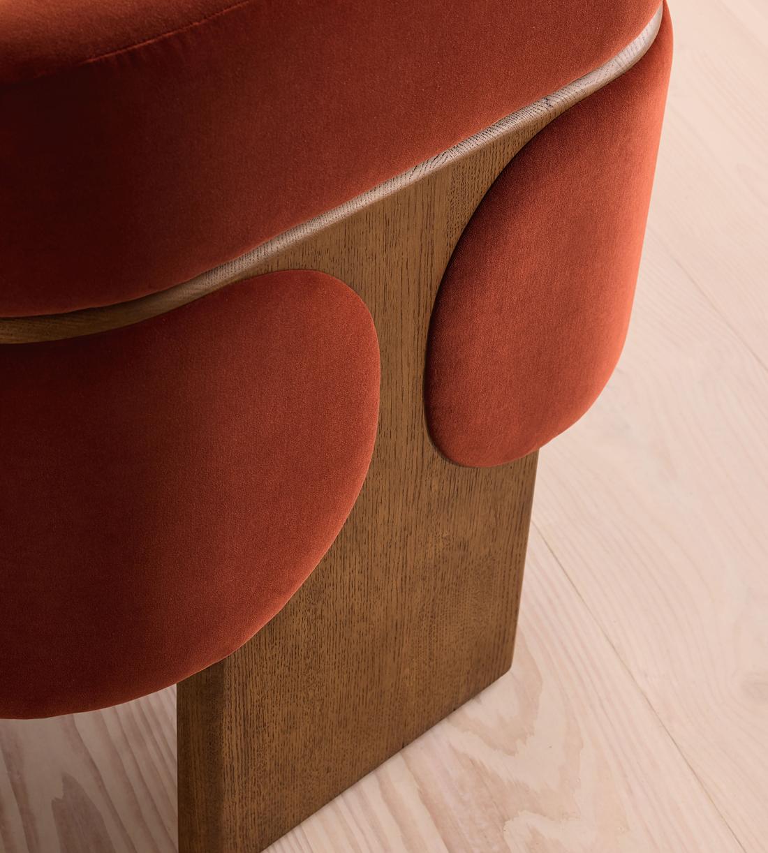 Eddie Armchair - Velvet - Rust - Images - Image 6