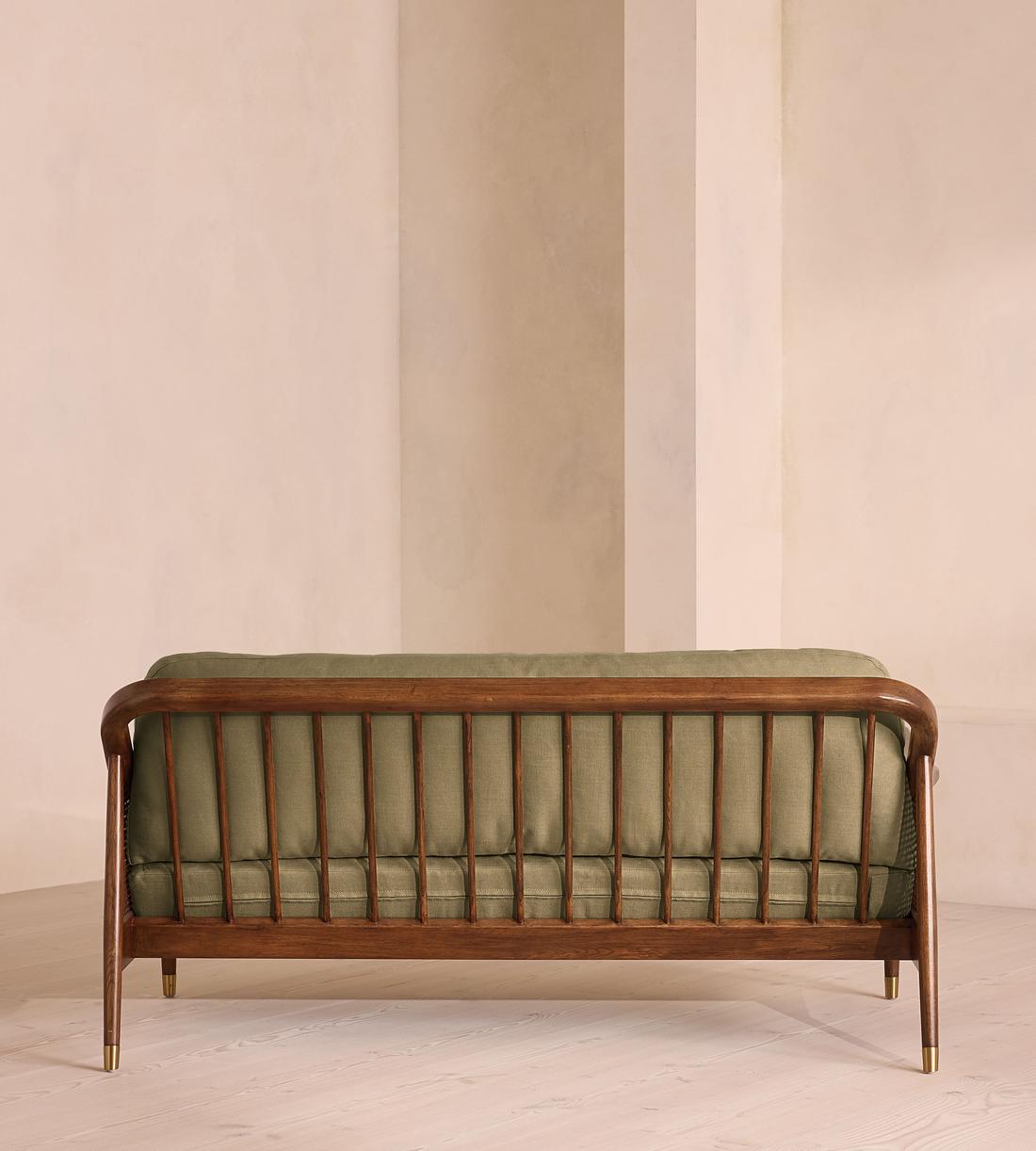 Atlanta Three Seater Sofa - Linen - Sage - Images - Image 4