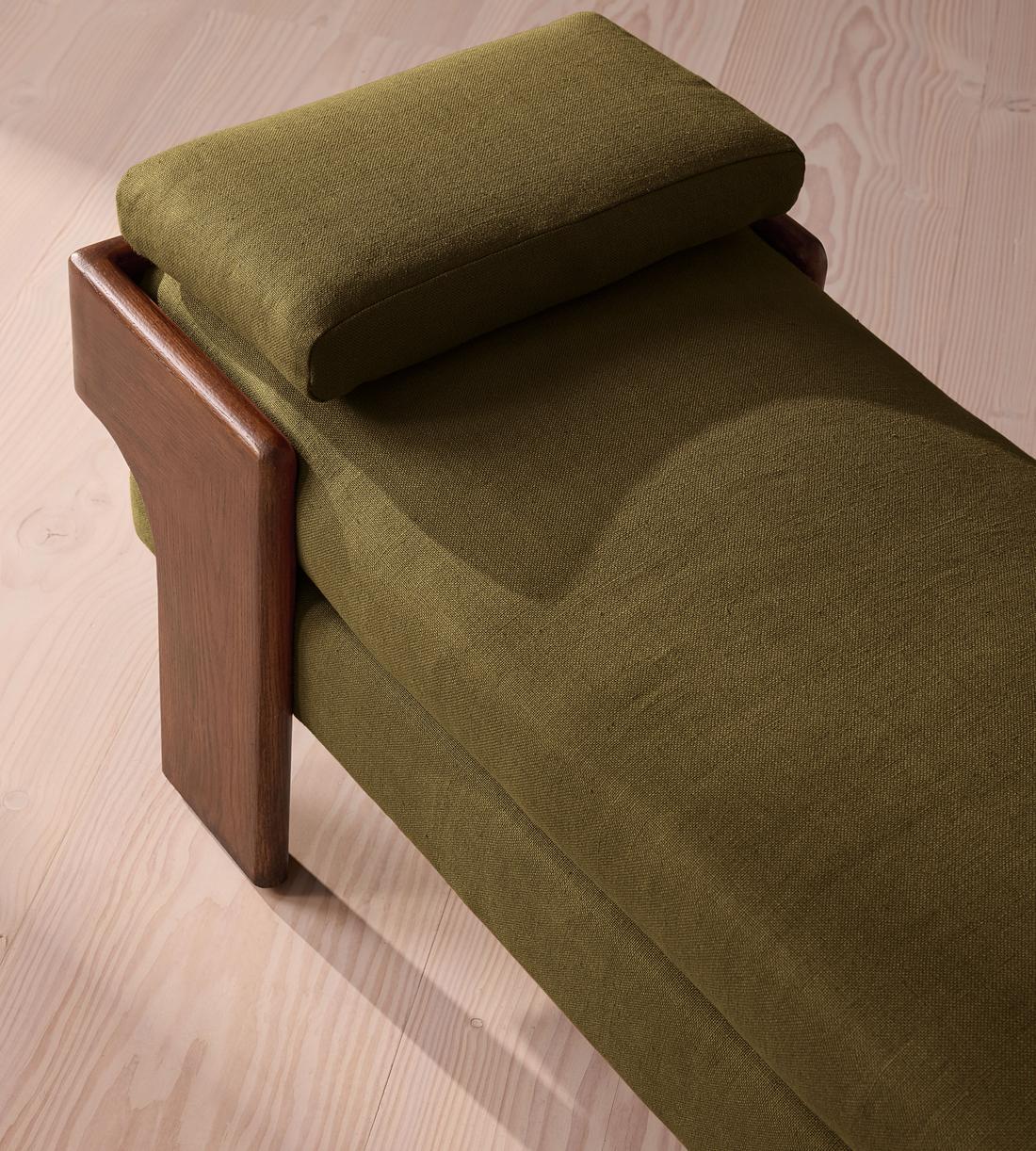 Marcia Bench - Linen - Olive - Images - Image 4