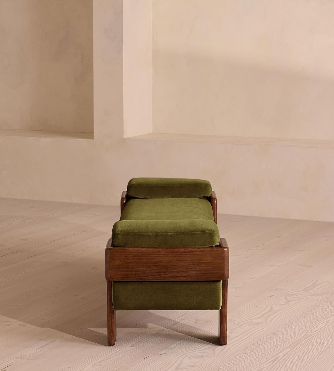 Marcia Bench - Olive Velvet - US - Images - Image 3