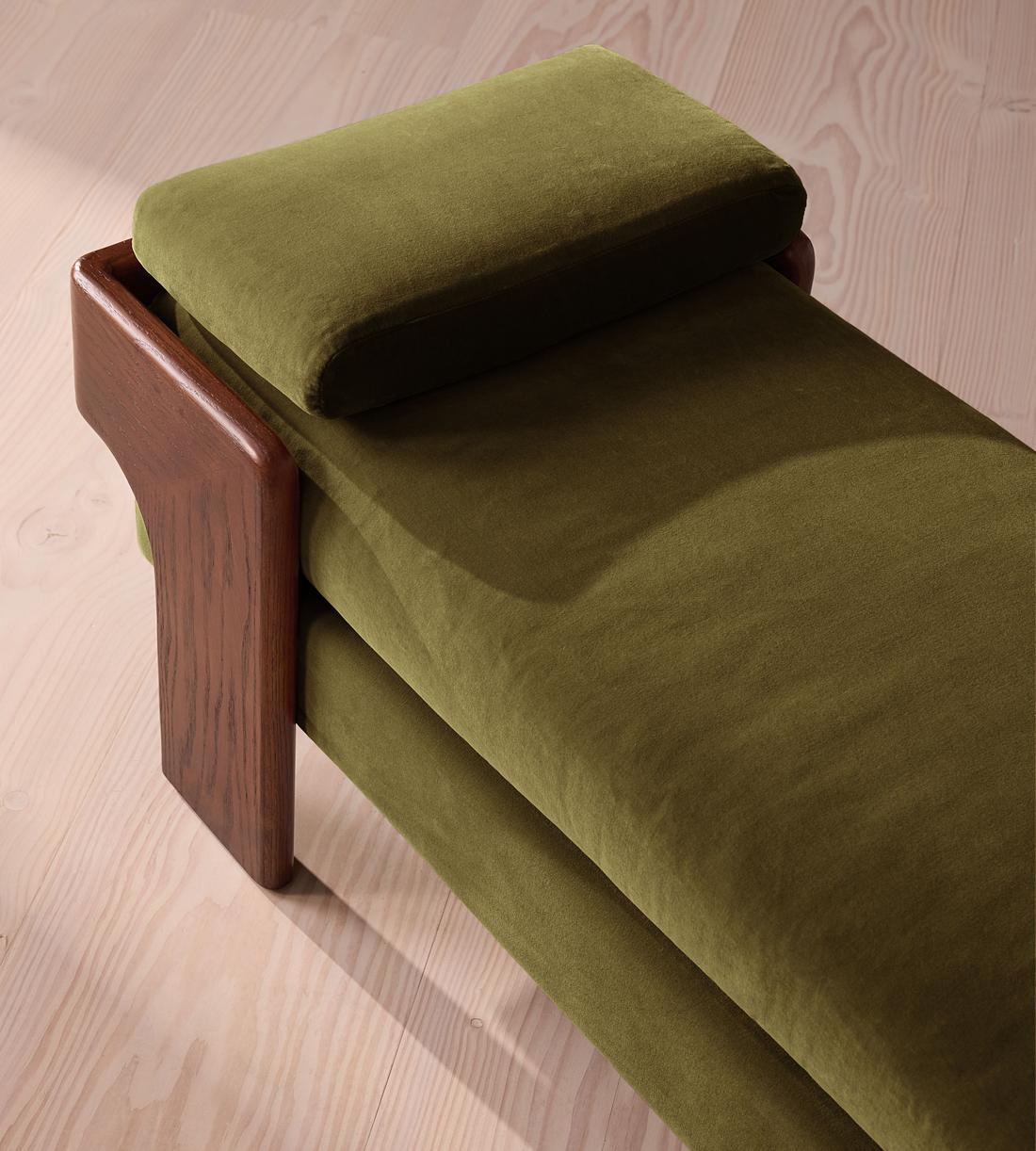 Marcia Bench - Olive Velvet - US - Images - Image 4